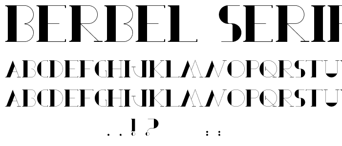 Berbel Serif font